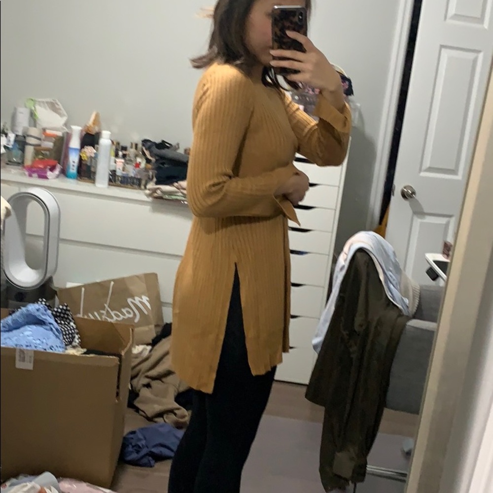 Nwot forever 21 ribbed sweater tunic medium - Picture 2 of 6